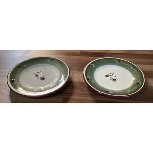 Better Homes And Gardens Olive Villa Salad Plates 8.25” Set Of 2
